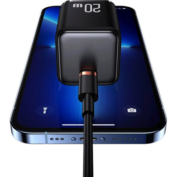 Мережевий зарядний пристрій Usams US-CC183 PD20W Single Port Fast Charger (EU)-X-ron Series Black