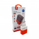 Мережевий зарядний пристрій WUW-C215 65W Charger 2 USB C + USB C white orange