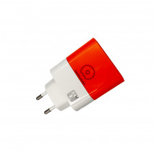 Мережевий зарядний пристрій WUW-C215 65W Charger 2 USB C + USB C white orange