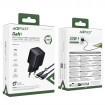Мережевий зарядний пристрій з кабелем ACEFAST A118 PD30W mini GaN USB-C fast charger set (P16) Black (6974316285182)