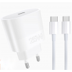 Мережевий зарядний пристрій з кабелем WUW-T86C PD 25W fast charger + USB C to USB C cable set (6972573338030)