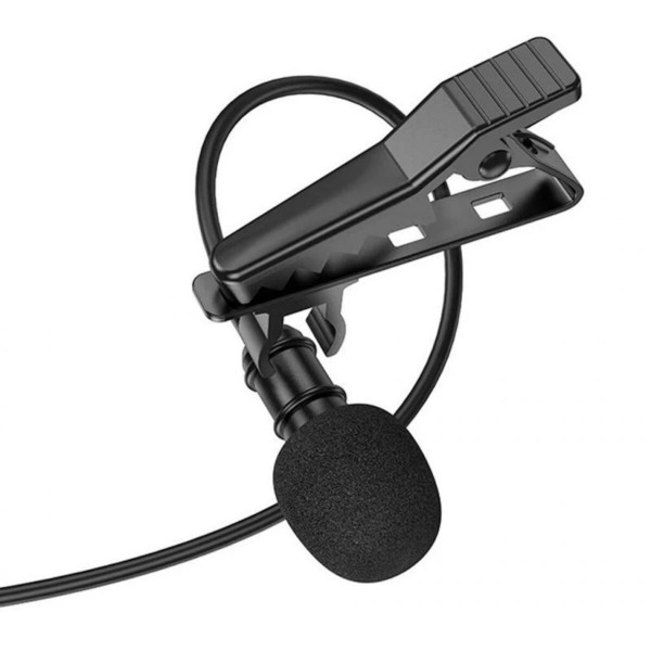 Мікрофон-петличка BOROFONE BFK11 Elegant lavalier microphone 3.5mm Чорний