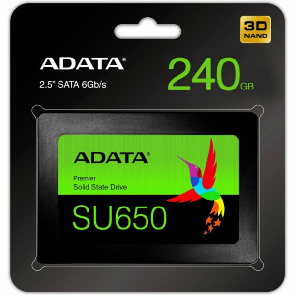 Накопичувач SSD ADATA Ultimate SU650 240GB 2.5" SATA III 3D NAND TLC