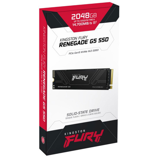 Накопичувач SSD M.2 Kingston FURY Renegade G5 2TB 2280 NVMe PCIe Gen 5.0 x4 3D TLC