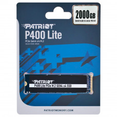 Накопичувач SSD M.2 Patriot P400 Lite 2TB NVMe 2280 PCIe 4.0 3D TLC (P400LP2KGM28H)