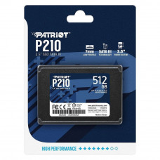 Накопичувач SSD Patriot P210 512GB 2.5" 7mm SATAIII 3D QLC (P210S512G25)
