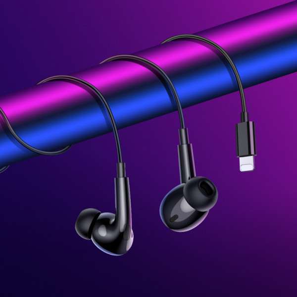 Навушники дротові HOCO M111 Pro Primero digital headset (Lightning) Black (6942007606653)