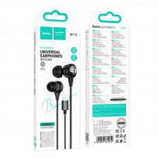 Навушники HOCO M116 Benevolent universal digital earphones with microphone iP Black (6942007644952)