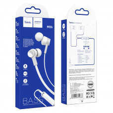 Навушники HOCO M86 Oceanic universal earphones with mic White (6931474751638)