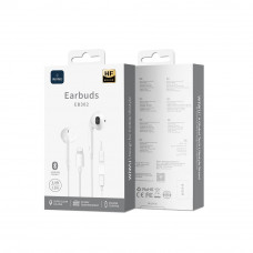 Навушники WIWU Lightning Wired Earphone EB302 (bluetoothe mode) White (6973218933054)