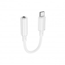Перехідник BOROFONE BV22 Lemon digital audio conversion cable Type-C to 3.5 Білий