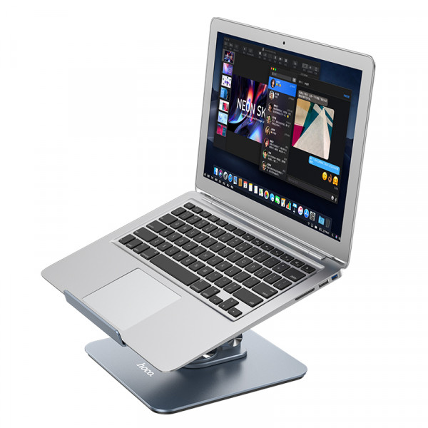 Підставка для ноутбука HOCO PH52 Plus Might metal rotating laptop holder Metal Gray