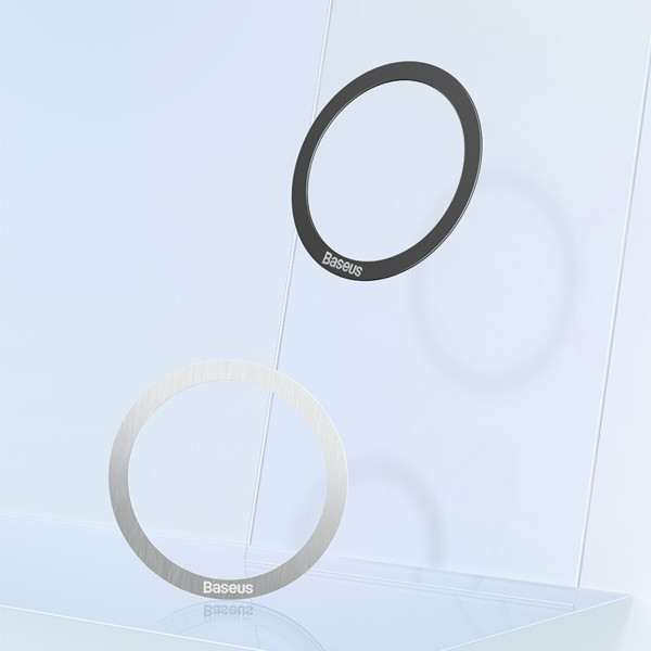 Пластина для магнітного тримача Baseus Halo Series Magnetic Metal Ring（2pcs/pack）Black