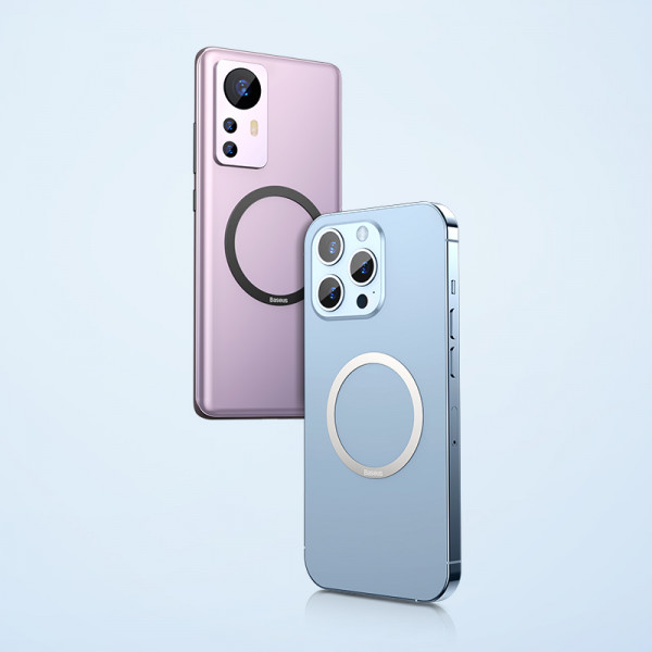 Пластина для магнітного тримача Baseus Halo Series Magnetic Metal Ring（2pcs/pack）Black (PCCH000001)