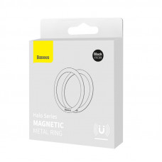 Пластина для магнітного тримача Baseus Halo Series Magnetic Metal Ring（2pcs/pack）Black (PCCH000001)
