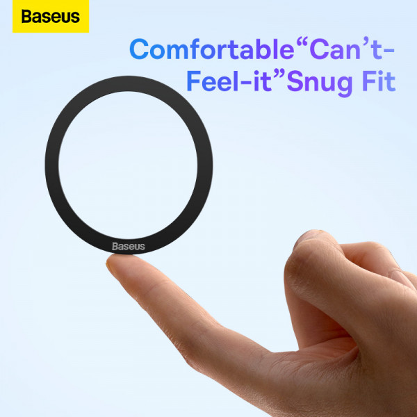Пластина для магнітного тримача Baseus Halo Series Magnetic Metal Ring（2pcs/pack）Black (PCCH000001)
