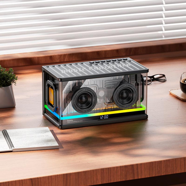 Портативна колонка HOCO BS62 Flash cold energy 2.1 desktop BT speaker Чорний