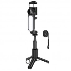 Селфі-монопод HOCO K90 Feliz single-axis live broadcast holder Black (6942007673204)