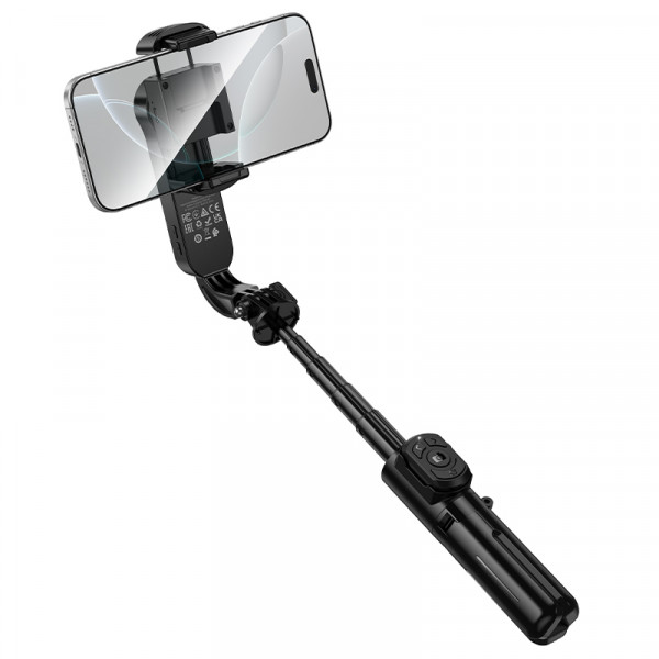 Селфі-монопод HOCO K90 Feliz single-axis live broadcast holder Black (6942007673204)