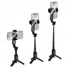 Селфі-монопод HOCO K90 Feliz single-axis live broadcast holder Black (6942007673204)