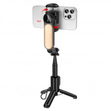 Селфі-монопод HOCO K90 Feliz single-axis live broadcast holder Black (6942007673204)