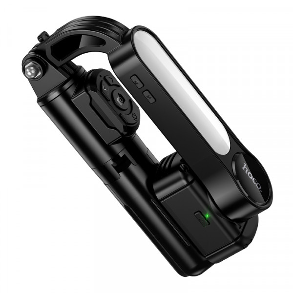 Селфі-монопод HOCO K90 Feliz single-axis live broadcast holder Black (6942007673204)