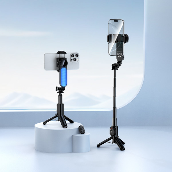 Селфі-монопод HOCO K90 Feliz single-axis live broadcast holder Black (6942007673204)