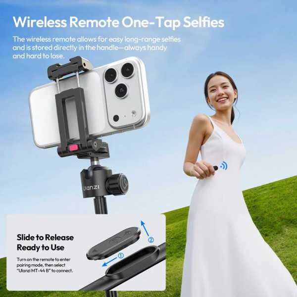 Штатив Ulanzi MT-44 B 2-in-1 Selfie Stick Tripod (S056)
