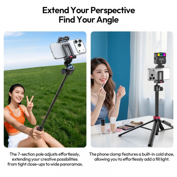 Штатив Ulanzi MT-44 B 2-in-1 Selfie Stick Tripod (S056)