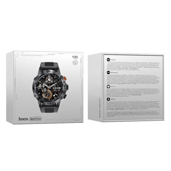 Смарт-годинник HOCO Y20 Smart sports watch(call version) Black