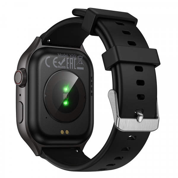 Смарт-годинник HOCO Y33 51mm. 200 mAh. Smart sports watch (call version) Black (6942007660815)