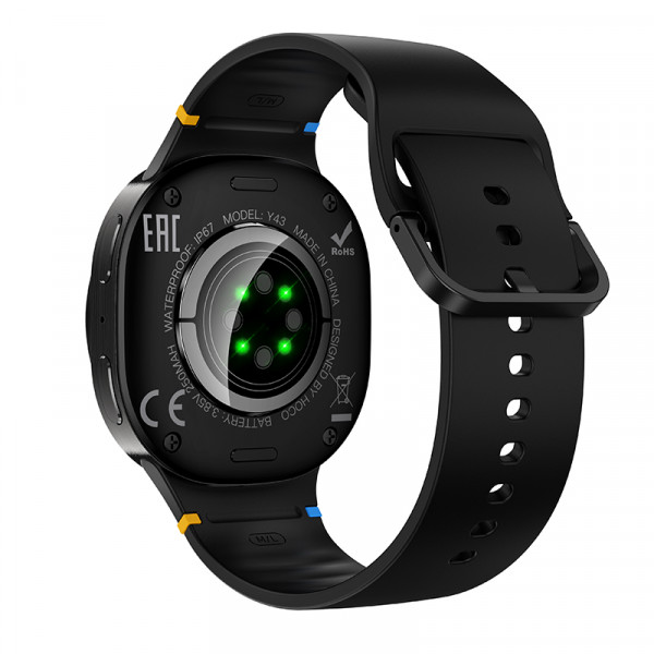 Смарт-годинник HOCO Y43 AMOLED Smart watch(call version) Black (6942007677370)