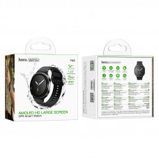Смарт-годинник HOCO Y43 AMOLED Smart watch(call version) Black (6942007677370)