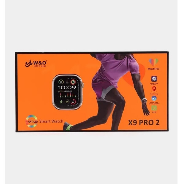 Смарт-годинник W&O X9 Pro2 Amoled+IP67 Чорний