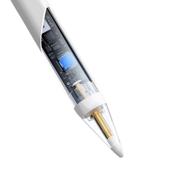Стилус Baseus Smooth Writing 2 Stylus with LED Indicators Wireless Version Moon White (USB-C Cable and Active Pen Tip Included)