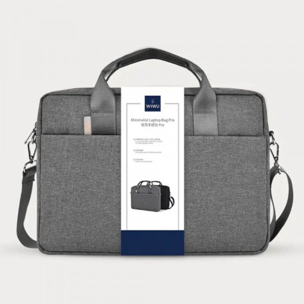 Сумка WIWU 14.2 Minimalist Laptop Bag II Gray (6977703651706)