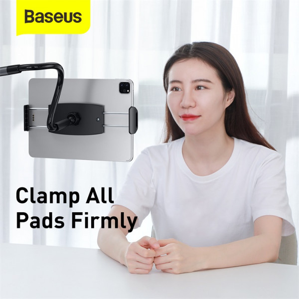 Тримач для мобiльного Baseus Otaku life rotary adjustment lazy holder Pro（Applicable for phone/ ipad) gray (LUZQ000013)