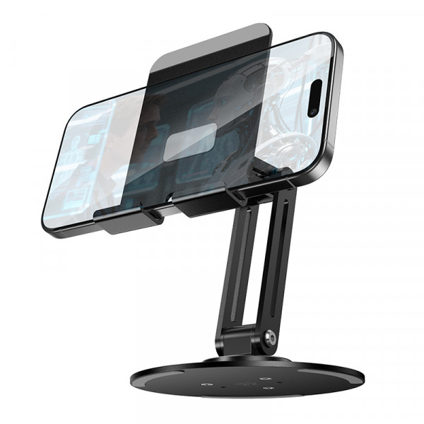 Тримач для телефона HOCO HD15 Suntuoso desktop stand Black (6942007671750)
