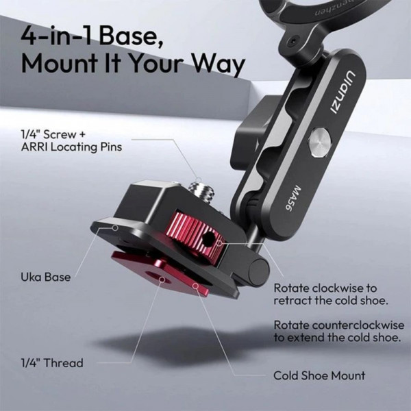 Тримач телефона Ulanzi MA56 4-in-1 Phone Clamp Mount(MagLock Phone Mount) (S028)