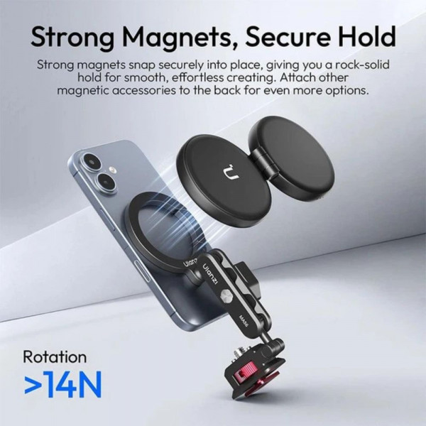 Тримач телефона Ulanzi MA56 4-in-1 Phone Clamp Mount(MagLock Phone Mount) (S028)