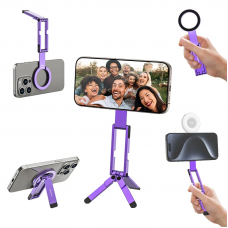 Тримач телефона Ulanzi MA60 Foldable Magnetic Phone Tripod (Purple) (S037)