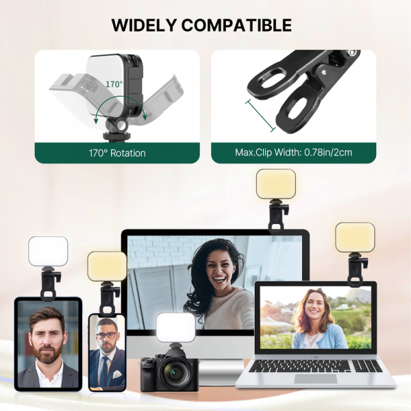 Ulanzi VL100X Selfie Light, Clip LED Light (3356)