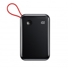 Зовнішній акумулятор Baseus Mini S Digital Display 3A Power Bank 10000mAh (With Type-C Cable)Чорний
