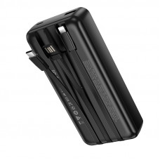 Зовнішній акумулятор BOROFONE BJ79A Clever power bank with 3 cables(20000mAh) Black (6941991121555)