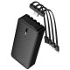 Зовнішній акумулятор BOROFONE BJ84A Smooth power bank with four cables(20000mAh) Black (6941991126178)