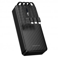 Зовнішній акумулятор BOROFONE BJ84A Smooth power bank with four cables(20000mAh) Black (6941991126178)