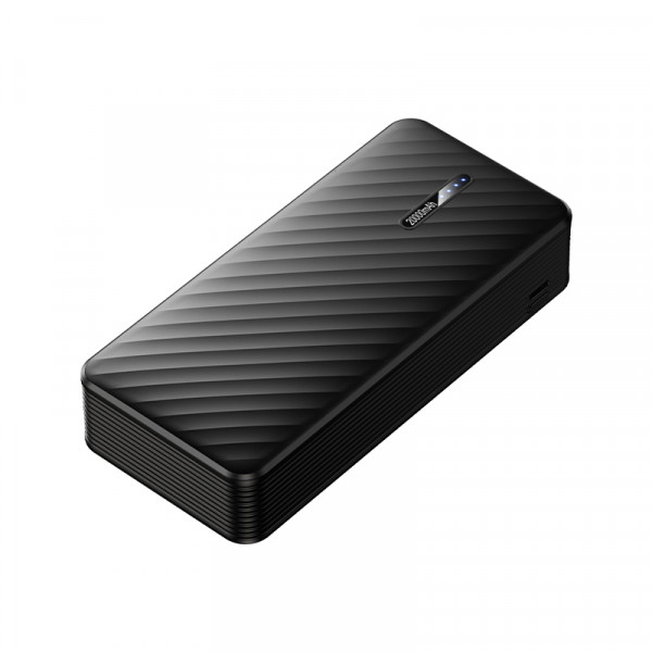 Зовнішній акумулятор BOROFONE BJ84A Smooth power bank with four cables(20000mAh) Black (6941991126178)
