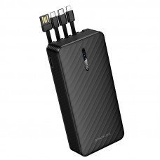 Зовнішній акумулятор BOROFONE BJ84A Smooth power bank with four cables(20000mAh) Black (6941991126178)