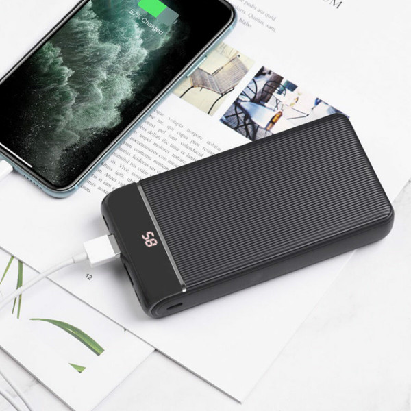 Зовнішній акумулятор HOCO J59A Famous mobile power bank(20000mAh) Black