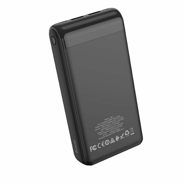 Зовнішній акумулятор HOCO J59A Famous mobile power bank(20000mAh) Black